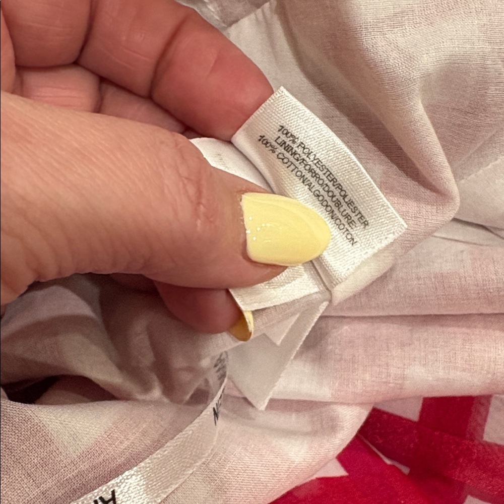 Anne Klein Red and White Gingham Midi Dress - Picture 14 of 14